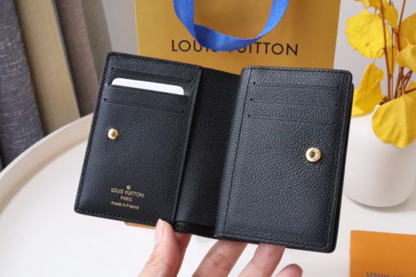 Louis Vuitton's Signature Monogram Motif Cléa Wallet - Black - Image 2