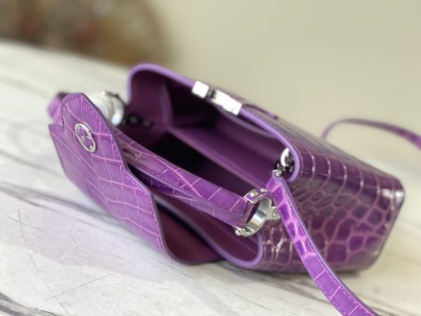 Louis Vuitton Capucines Mini Handbag - Purple - Image 3