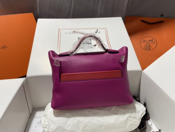 Hermes Mini2424 Handbag - Purple - Image 5