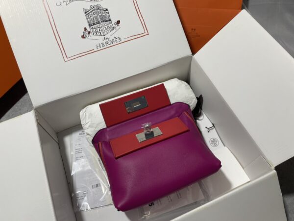 Hermes Mini2424 Handbag - Purple - Image 4