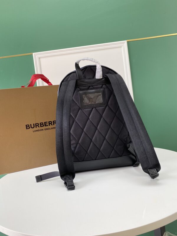 Burberry Nylon Embroidery Backpack - Blue - Image 5