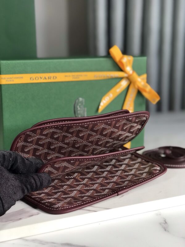 Goyard Plumet Three-Layer Bag - Wine Red - Image 4