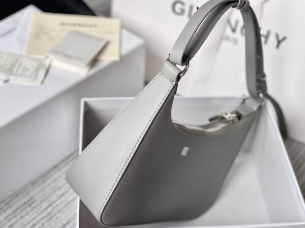 Givenchy Moon Cut Large Armpit Bag - Gray - Image 4