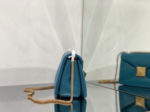 Valentino Liustud Tofu Bag - Blue - Image 4