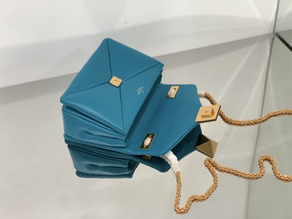 Valentino Liustud Tofu Bag - Blue - Image 2