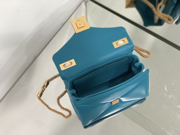 Valentino Liustud Tofu Bag - Blue - Image 6