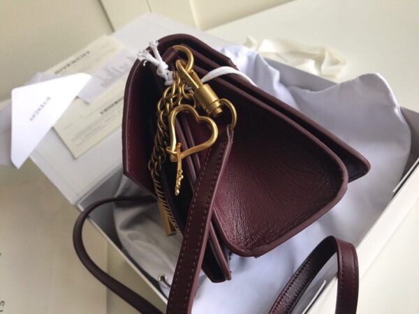 Givenchy Gv3 Diamond Series Small Handbag - Maroon - Image 4