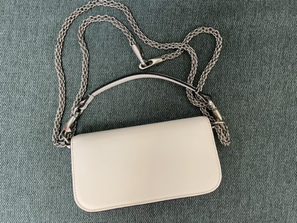 Valentino Calfskin Star Diamond Small Handbag - White - Image 5