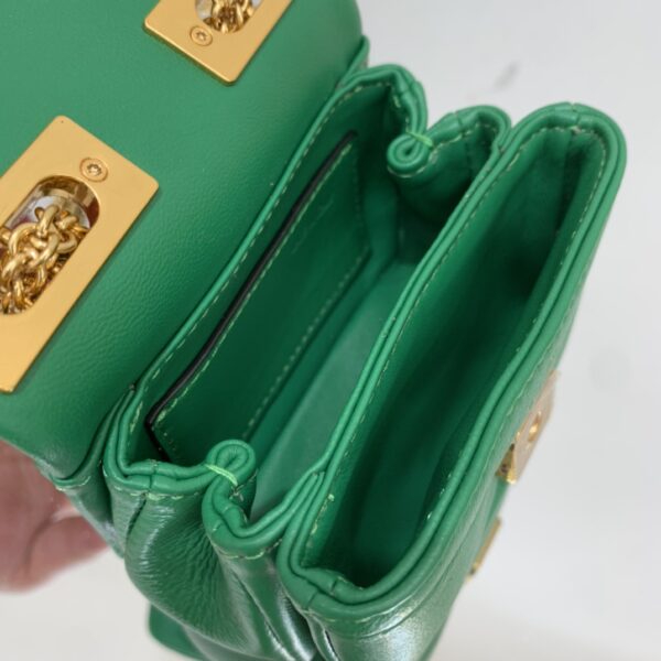 Valentino Garavani One Stud Soft Mini Chain Handbag - Green - Image 3