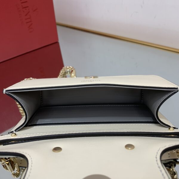 Valentino Garavani Mini Calfskin Handbag - White - Image 3