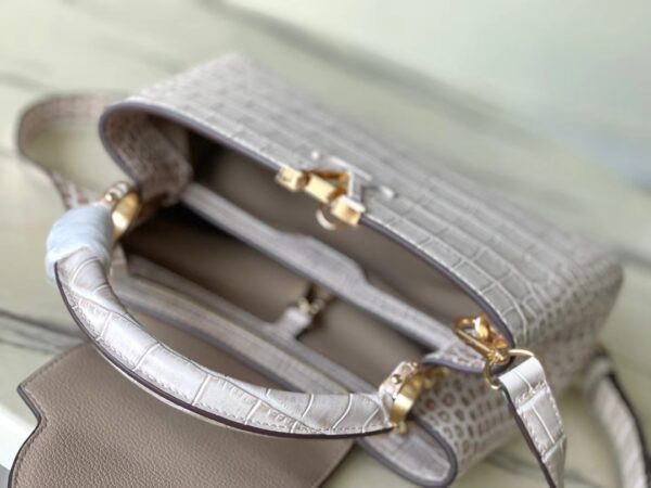 Louis Vuitton Sahara Crocodile Pattern Medium Handbag - White - Image 2