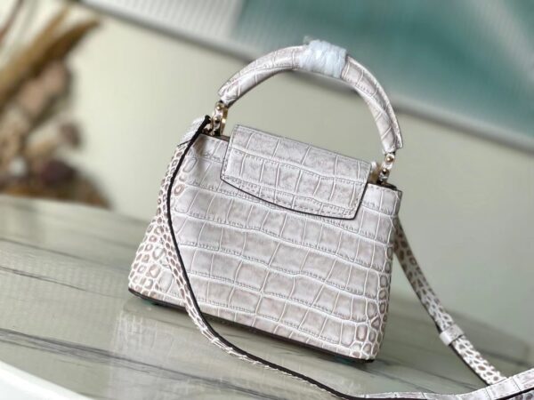 Louis Vuitton Sahara Crocodile Pattern Mini Handbag - White - Image 3